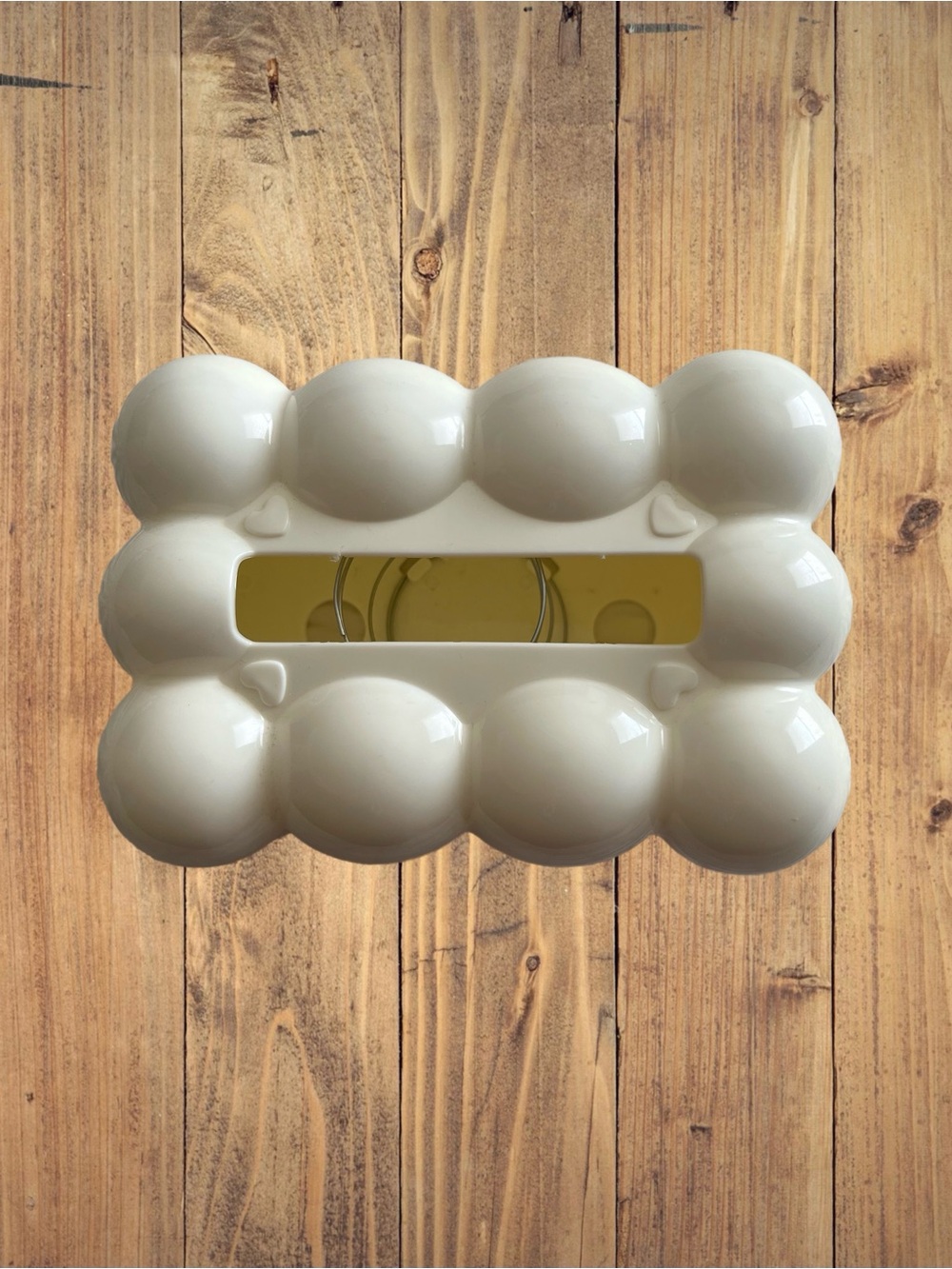 White Cloud Tissue Box Cover Retro Mid-Century Modern